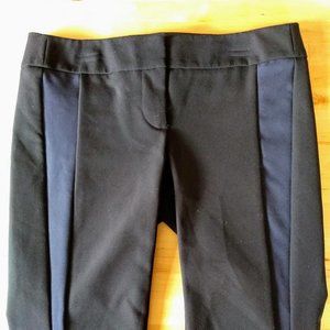 Ann Taylor Black and Navy Stretch Dress Pants 0P